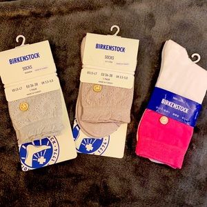 NWT BIRKENSTOCK 3 Prs Ladies Socks w Ponyt…